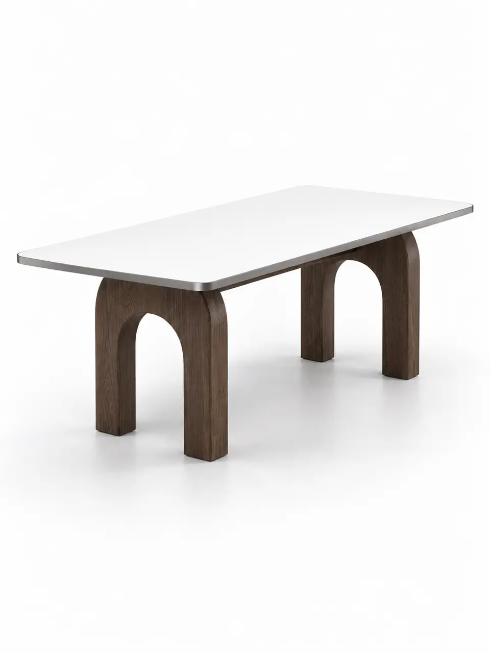Arch Pier Matte White Table
