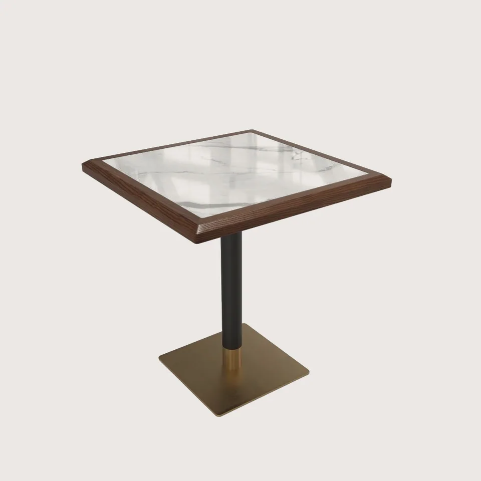Brass Plinth Stone Table