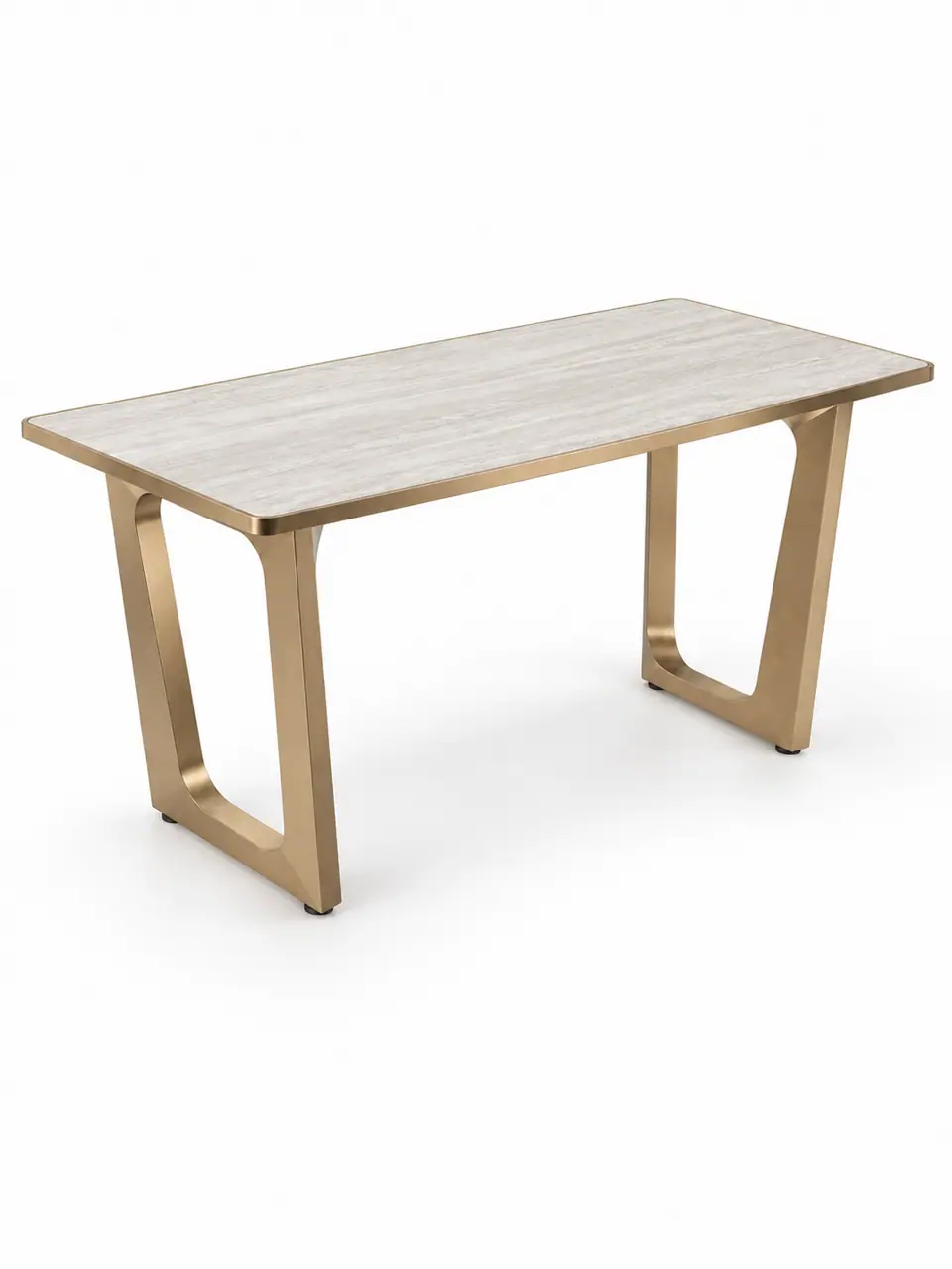 Bronze Trapezoid Long Table