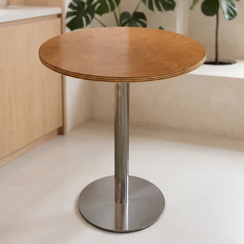 Cherry Veneer Round on Steel Disc