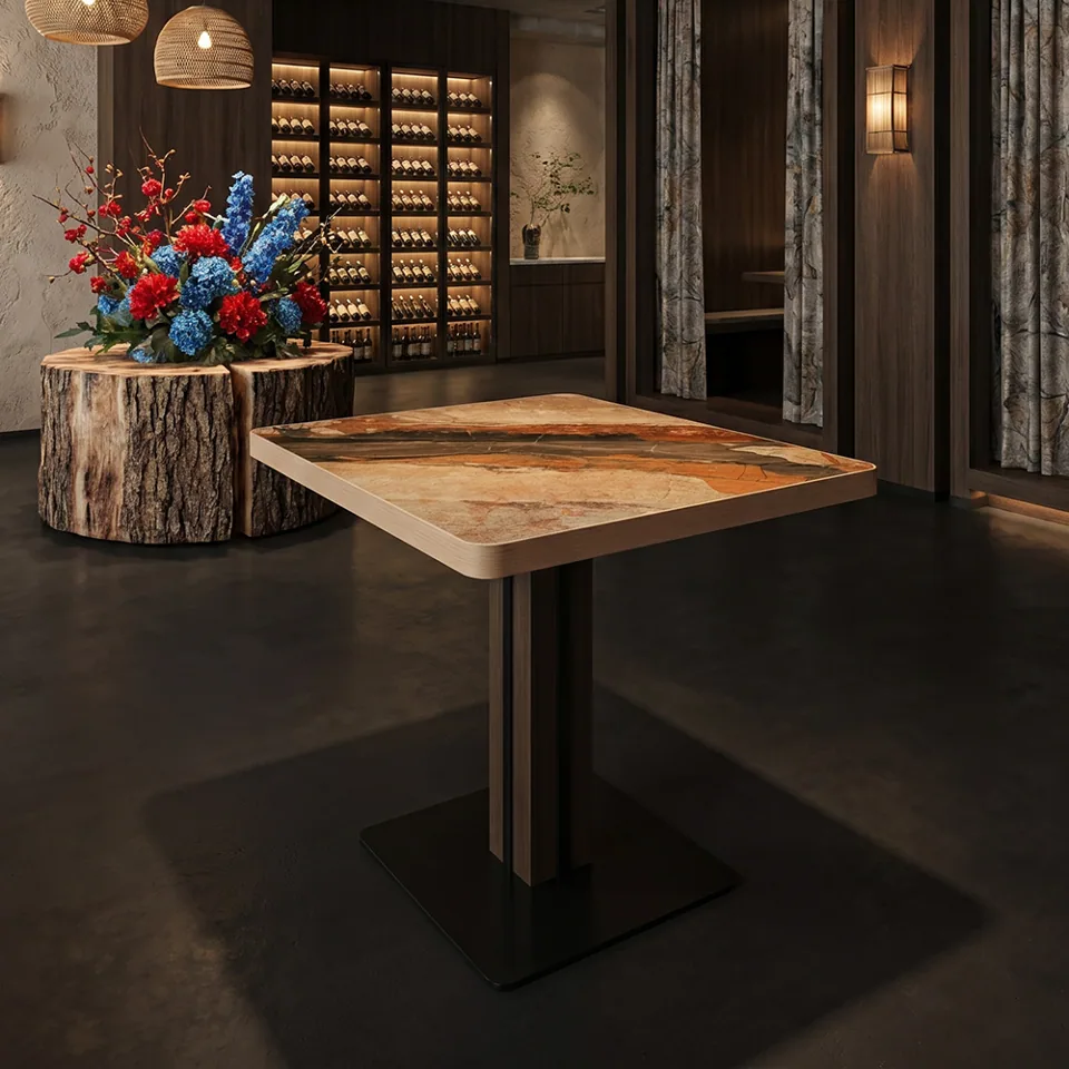 Ember Slab Pedestal Table view 3