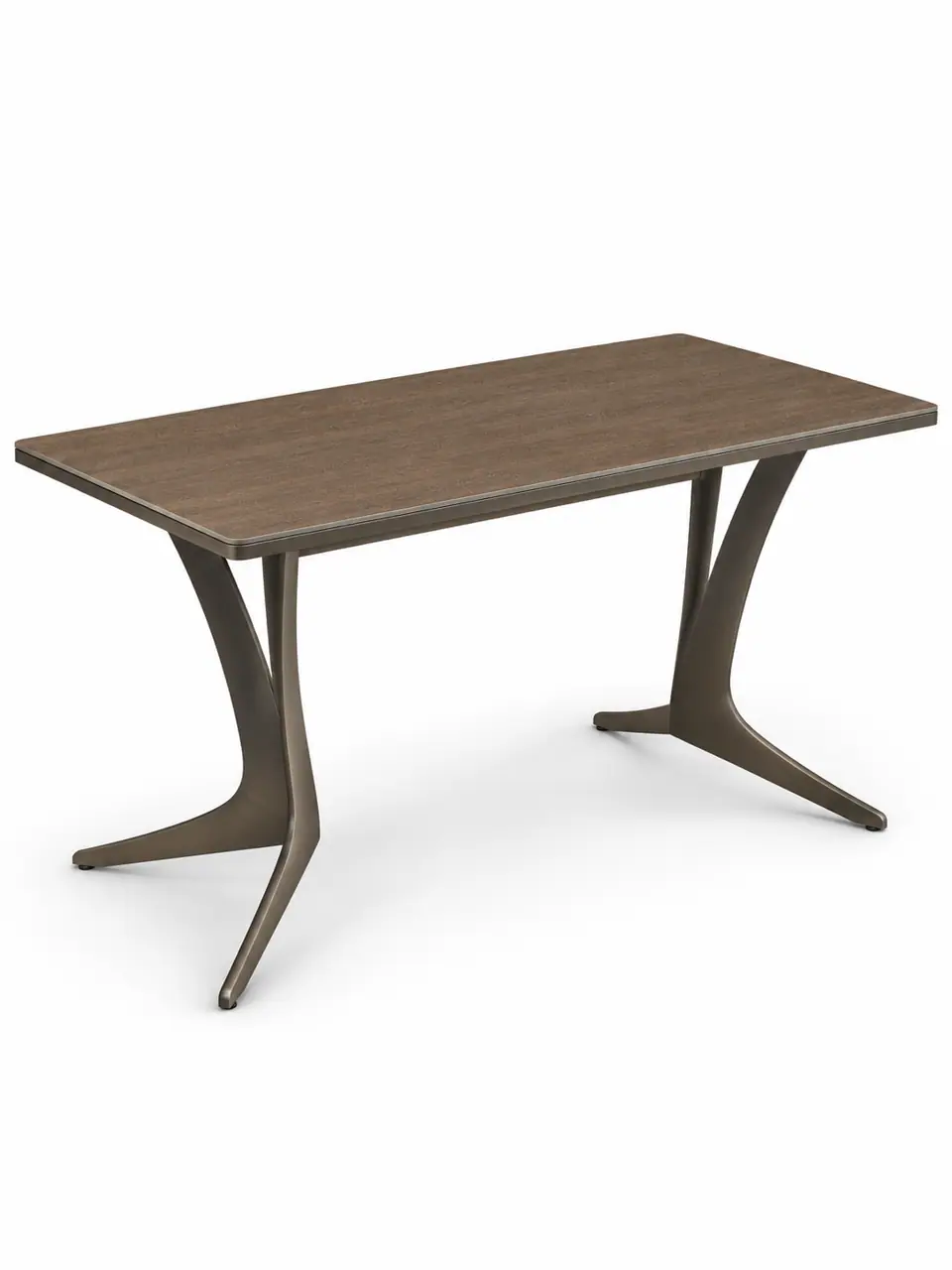 Forked Bronze Oak-Look Table