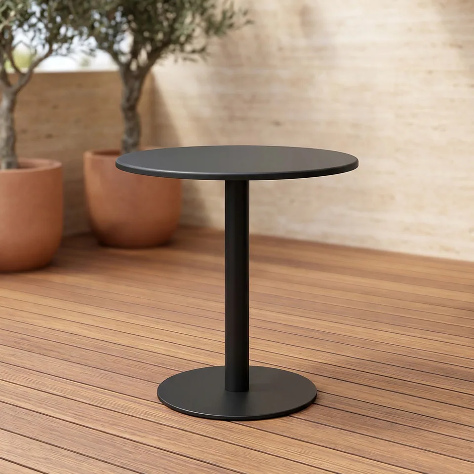Graphite Round Café Table