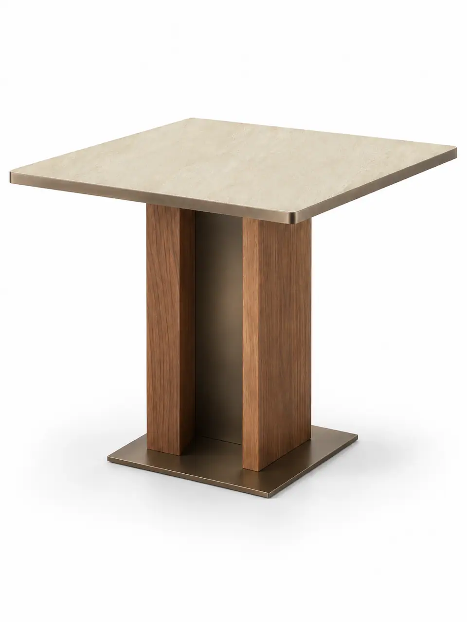 Oak Web Pillar Table