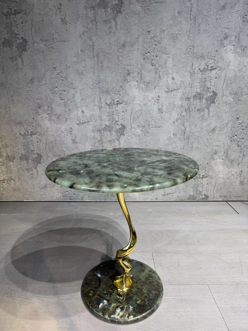 Verdant Stone Serpentine Side Table