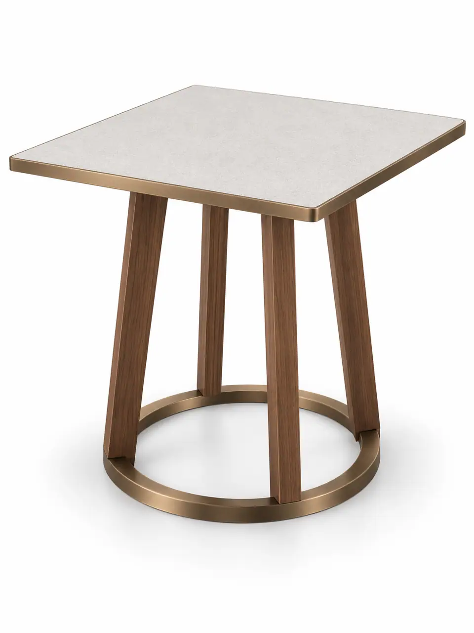 Walnut Ring Four-Leg Table
