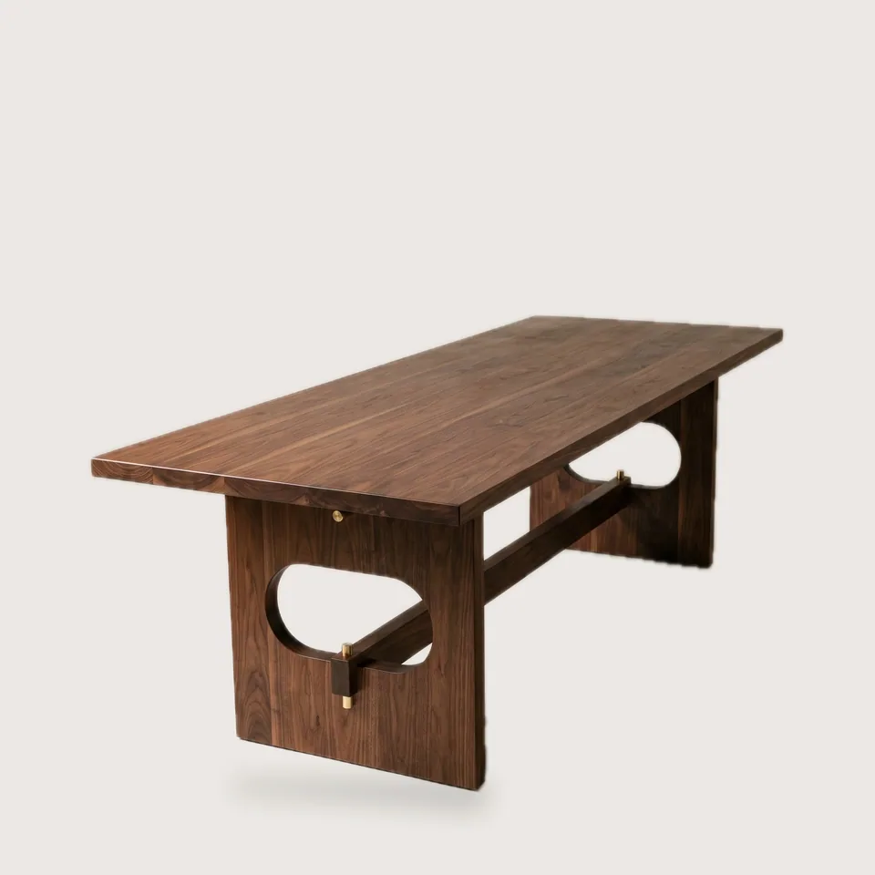Walnut Slab Communal Table