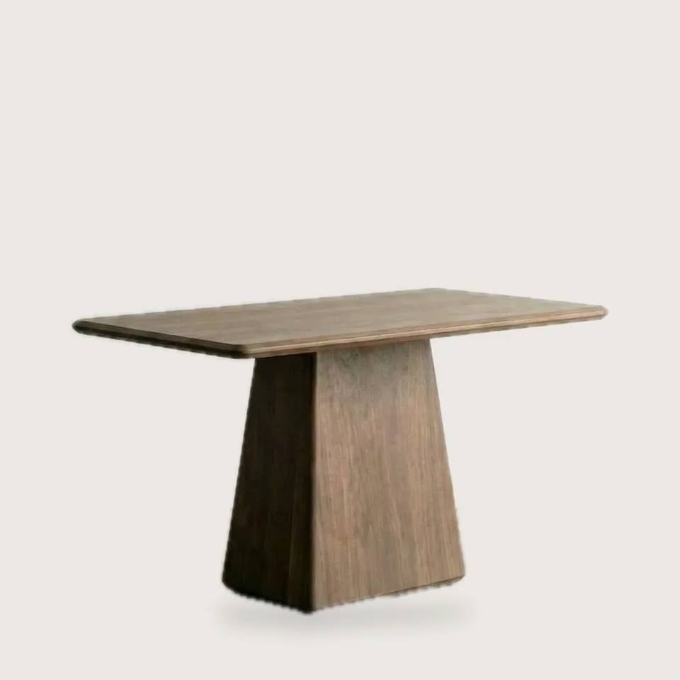 Wedge Plinth Walnut Table view 2
